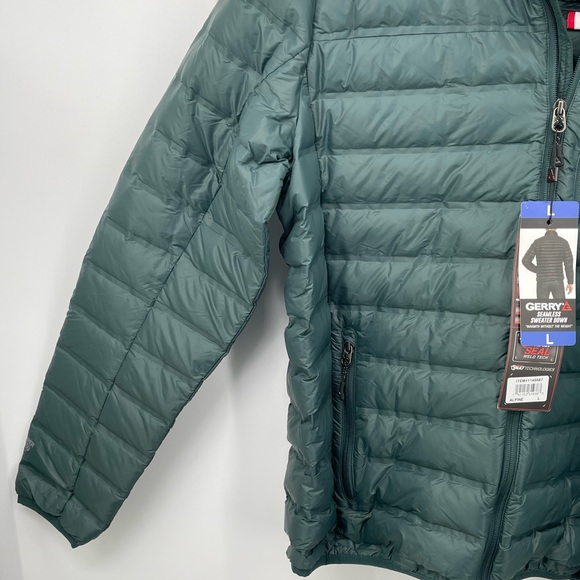 Gerry Weber Quilted Down-Style Puffer Jacket in Forest Green - Picture 4 of 10